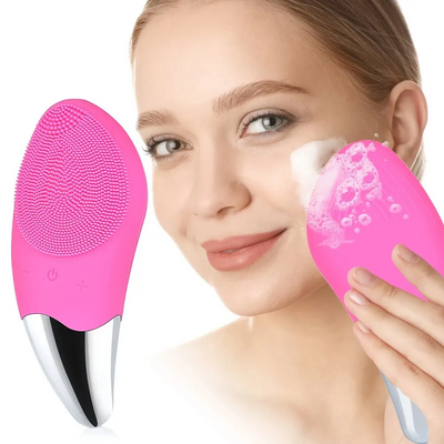 Escova Elétrica de Limpeza Facial de Silicone