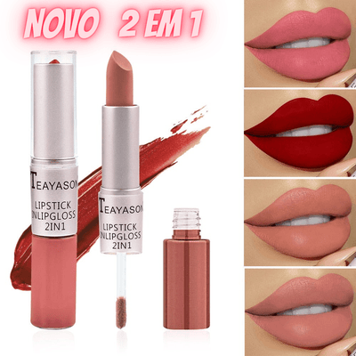 Batom & Gloss - 2 em 1 - Jovem Beleza